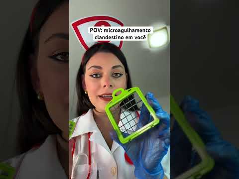 POV: microagulhamento clandestino em você #asmr #asmrsounds #humor #shorts