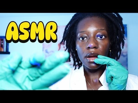 ASMR SKIN CHECK 💦 I ADDED A BOOSTER… YOUR SKIN IS CRACKING AGAIN 👩🏾‍⚕️ (Green Gloves)
