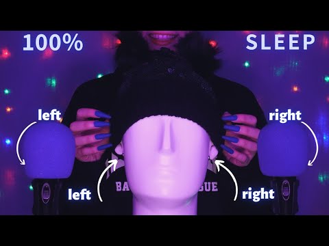 ASMR Binaural Mic Scratching & Tapping for 100% SLEEP😴| No Talking with Long Nails 1H - 4K