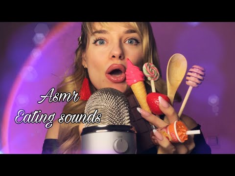 FAKE FOOD ASMR 🥭 ALL NEW TRIGGERS (Mouth Sounds)