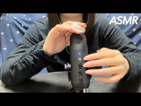 【ASMR】ただシンプルにマイクをカサカサ優しく触る音🎤✨️ Just the sound of gently touching the microphone in a simple way☺️♪