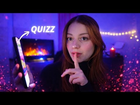 ASMR : Tu dois répondre à ces QUIZ de Culture Générale pour dormir ! (+ sons de cheminée)