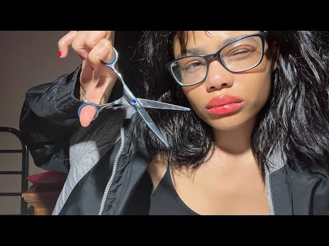 ASMR Popular Girl Cuts Your Curly Hair