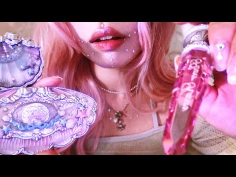ASMR Mermaid does your makeup RP🪼🧜🏻‍♀️ (underwater ambience l notalking l inaudible)