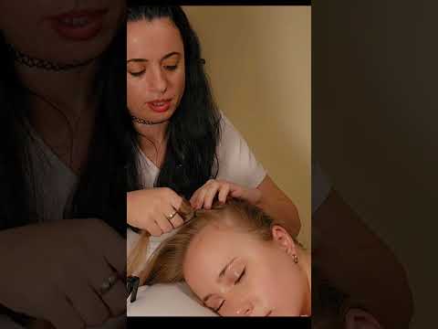 ASMR Hair Pulling Brushing & Scalp Scratching (Real Person ASMR Soft Spoken) #asmr