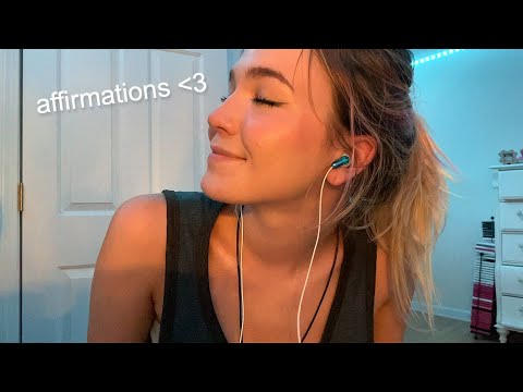 ASMR Whispering Positive Affirmations & Reassuring You