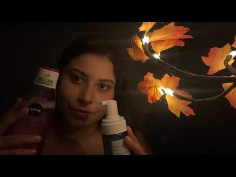 ASMR | LIMPANDO SEU ROSTO ANTES DE DORMIR 😴🧼