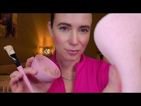 ASMR - Sleepy Facial Spa Treatment (Oil, Massage, Layered)