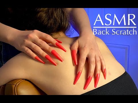 🦩ASMR Back Scratches, TINGLES, High Quality Sound, No Talking, Real Person Massage