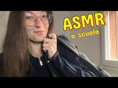 A SCUOLA CON IL NUOVO COMPAGNO DI BANCO | ASMR ITA 🏫