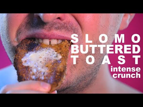 SLOMO ASMR BUTTERED TOAST BREAKFAST 토스트  먹방