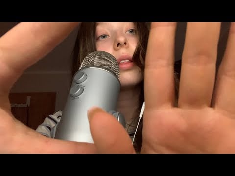 ASMR Fast & aggressive Hand movements w/ mouth sounds 