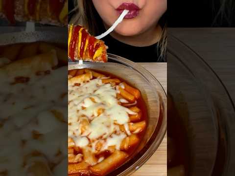 CHEESY KOREAN CORNDOG 🌭#koreancorndogs #asmrfood #crunchy #cheesepull