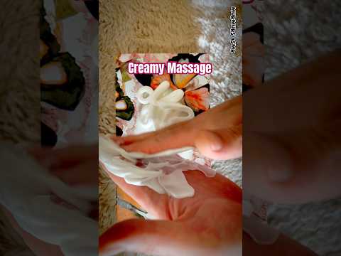 Creamy Massage #asmr #relaxingsounds #tissueboxasmr #stressrelief #fy
