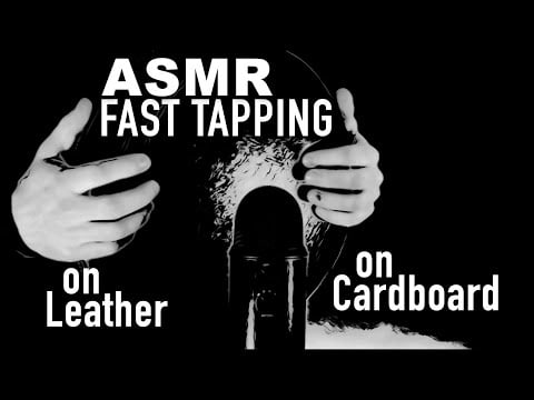 ASMR Fast Tapping On Leather & Cardboard (No Talking)