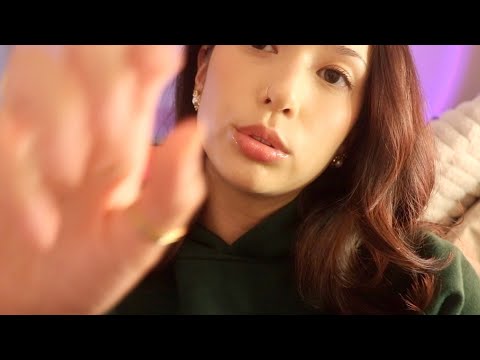 asmr mouth sounds + hand movements