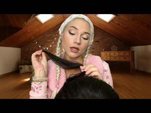 ASMR Friend Secretly in Love With You Gives You Head Massage (WLW Roleplay)