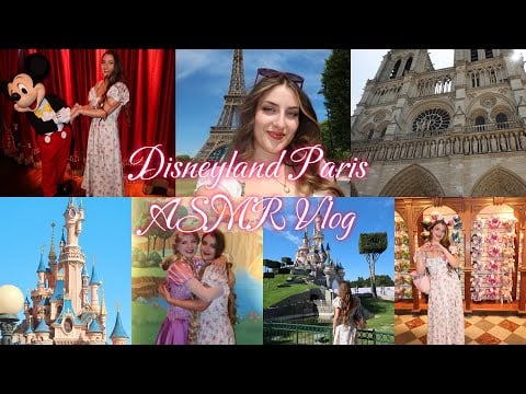 ASMR Deutsch Disneyland Paris Vlog | follow me around (Close up Whispering, Breathy Whispers)