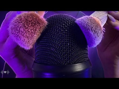 ASMR Mic Brushing - Extra Tingly Brushing & Scratching for Deep Sleep (No Talking)