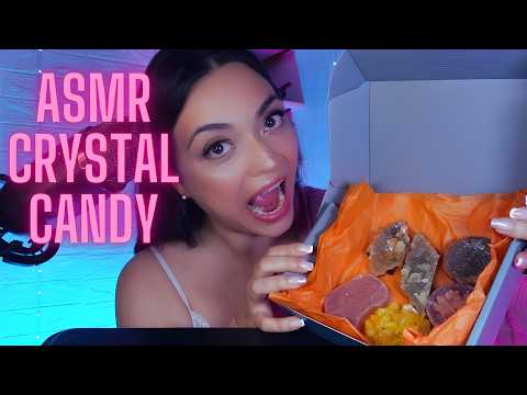 ASMR | Trying NEW Crystal Candy from Crystalliaco  💎 🩵💫 Satisfying Bites 🤤