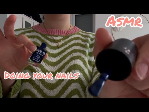 Asmr doing your nails FAST