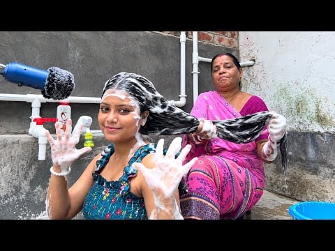 ASMR Grandmother Doing My Relaxing | Haircut And Shampoo Wash | 💇🏻‍♀️