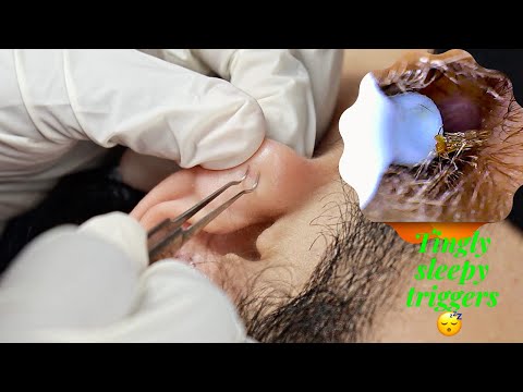 ASMR *NEW TOOL ALERT* in-depth Tingly Ear Cleaning | DEEP SLEEP WHISPERS