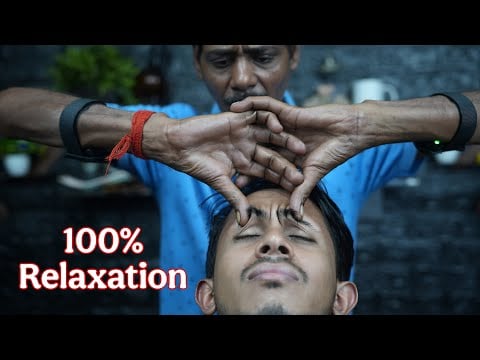 Calming Forehead Tapping Head Massage | Melt Away Stress & Tension With Tapping & Scratching ASMR