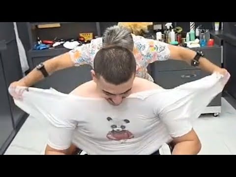 HAIRCUT & BEARD TRIM + FACIAL CARE + HEAD, BACK, ARM & NECK MASSAGE | ASMR 💈