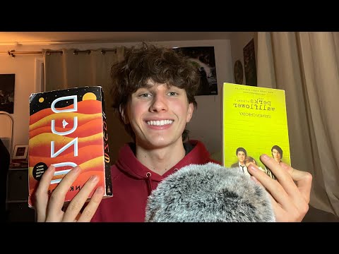 soft spoken book collection ASMR (talking, tapping, page turning)