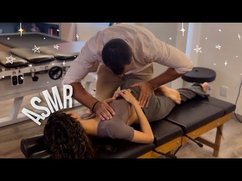 ASMR EM UMA SESSÃO DE QUIROPRAXIA PROFUNDA 🦴💥  Estalos Intensos! Alívio Imediato 🌀