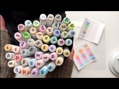 ASMR in different languages | Russian asmr | АСМР распаковка фломастеры Ohuhu Honolulu unboxing