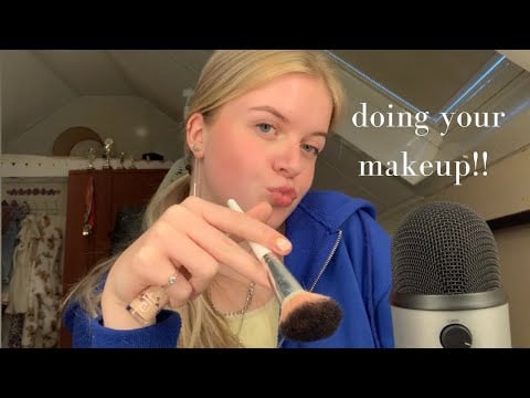 asmr | doing your makeup fast & aggressive!!