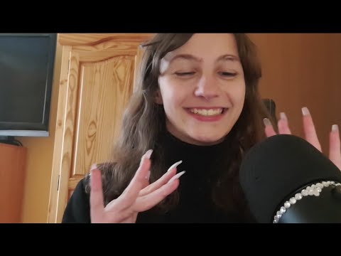 ASMR with Long Press on Nails (German)