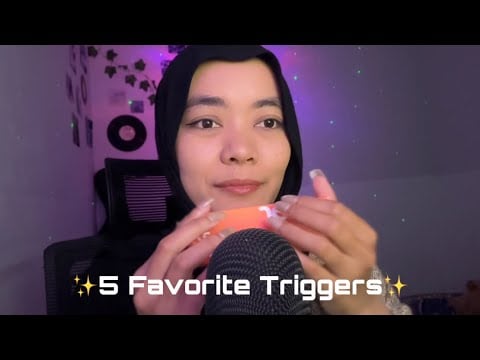 ASMR My Top 5 Favorite Triggers ✨🌷