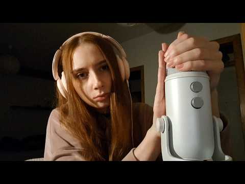 ASMR Mic pumping, pressing, squeezing (with different covers)