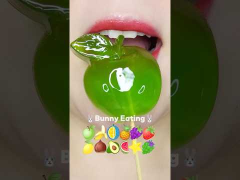 DIY Chewy Jelly Mukbang 과일 젤리 이모지 먹방 (sped up)