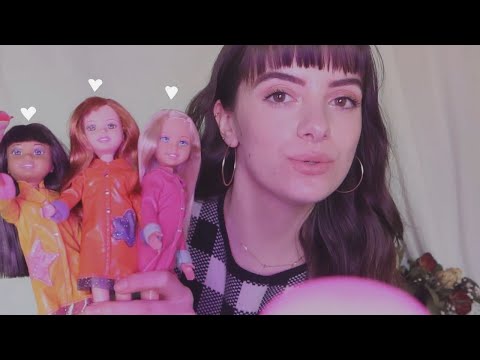 ASMR FR | Je joue aux poupées ! 🧸🧚‍♀️ (brossage, massage crânien, coupe de cheveux...) + ⛈️