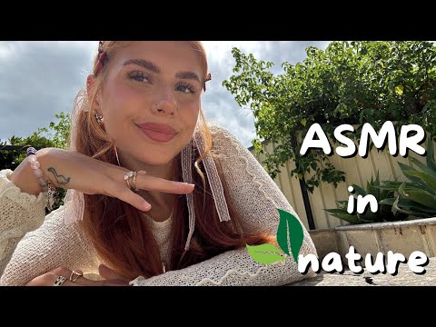 lofi asmr outdoors (nature sounds, hand movements) 🍂