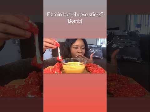 Flamin Hot Cheese sticks! #asmrsounds #asmr #mukbang #eatingshow
