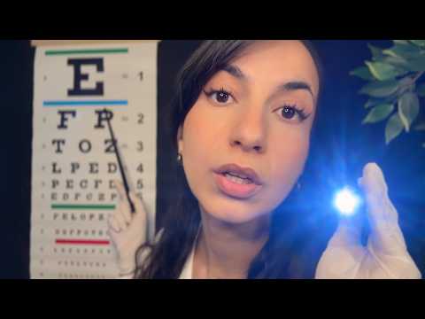 ASMR Eye Exam Roleplay 👁️ Read the Chart & Relax (Whispered Personal Attention)