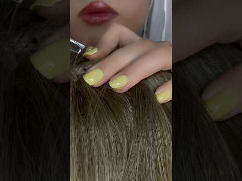 What is that on your hair? 💆🏻‍♀️ #asmr #satisfying #relax #shorts