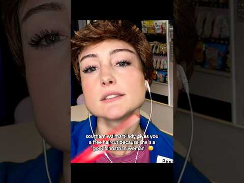 southern walmart lady cuts your hair for free #asmr #asmrroleplay #asmrhair