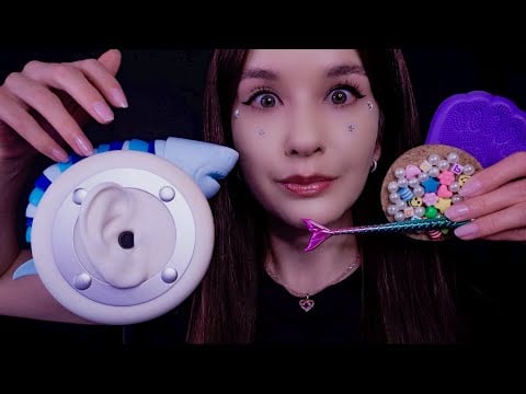 ASMR МАССАЖ МОЗГА Brain Massage Mouth Sounds Fluttering Triggers Scratching unintelligible whisper 