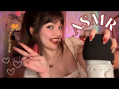 FAST AND AGGRESSIVE ASMR (Mic Swirling,  Upclose Whispers, Mouth Sounds, Hand Sounds, ++)