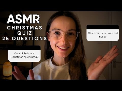 ASMR 25 Questions Christmas Quiz 🎄✨