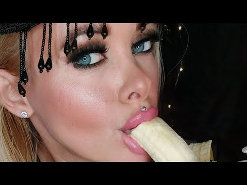 ASMR 🍌 Banana +Yogurt 🥛/Relaxing Eating sounds *#mukbang #asmrfood #asmr #bananachallenge #banana