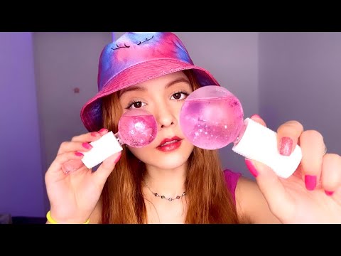 ASMR- MASSAGEM FACIAL REFRESCANTE PARA OS DIAS DE CALOR ☀️🍃