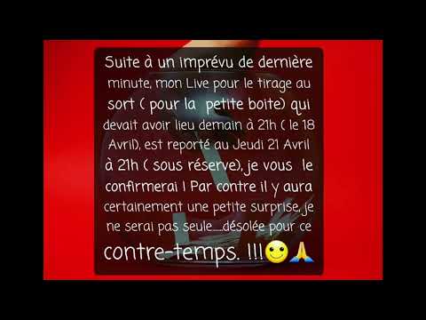 #Asmr Français message, report tirage au sort !!!