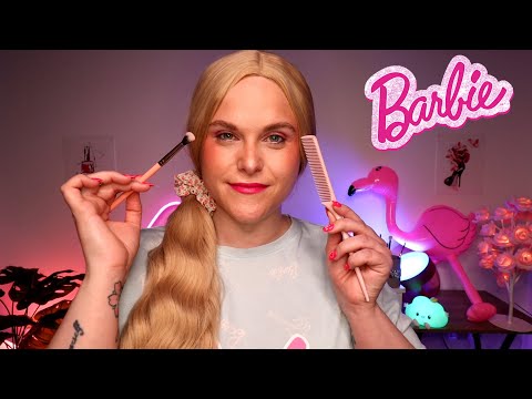 British Barbie Pampers You: Hair, Makeup, Brows & Nails | Barbie ASMR